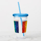 SlipperyJoe's Gay Pride Fahne Regenbogenfarben Kra Acryltrinkbecher (Links)