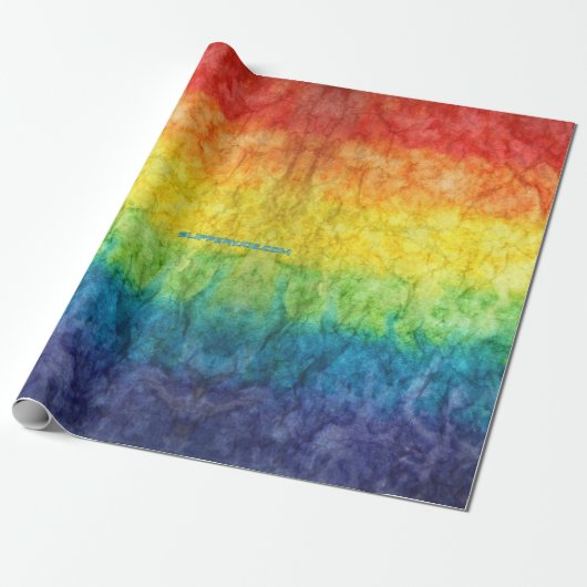 SlipperyJoe's Gay Pride Fahne Regenbogenfarben Kra Geschenkpapier (Ungerollt)