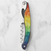 SlipperyJoe's Gay Pride Fahne Regenbogenfarben Kra Kellnermesser (Vorderseite)