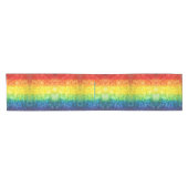 SlipperyJoe's Gay Pride Fahne Regenbogenfarben Kra Kurzer Tischläufer (Horizontal)