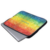 SlipperyJoe's Gay Pride Fahne Regenbogenfarben Kra Laptopschutzhülle (Vorne Knopf)