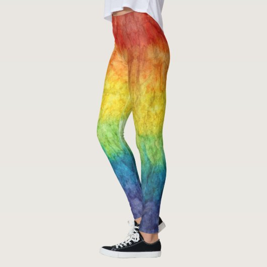 SlipperyJoe's Gay Pride Fahne Regenbogenfarben Kra Leggings (Links)