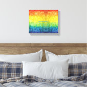 SlipperyJoe's Gay Pride Fahne Regenbogenfarben Kra Leinwanddruck (Insitu (Schlafzimmer))