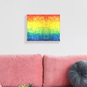 SlipperyJoe's Gay Pride Fahne Regenbogenfarben Kra Leinwanddruck (Insitu (Wohnzimmer))