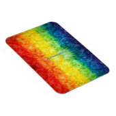 SlipperyJoe's Gay Pride Fahne Regenbogenfarben Kra Magnet (Rechte Seite)