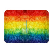 SlipperyJoe's Gay Pride Fahne Regenbogenfarben Kra Magnet (Horizontal)