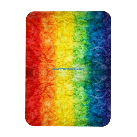 SlipperyJoe's Gay Pride Fahne Regenbogenfarben Kra Magnet (Vertikal)