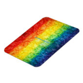 SlipperyJoe's Gay Pride Fahne Regenbogenfarben Kra Magnet (Linke Seite)