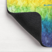 SlipperyJoe's Gay Pride Fahne Regenbogenfarben Kra Mousepad (Ecke)