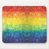 SlipperyJoe's Gay Pride Fahne Regenbogenfarben Kra Mousepad (Vorne)