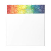 SlipperyJoe's Gay Pride Fahne Regenbogenfarben Kra Notizblock (Vorderseite)