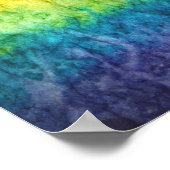 SlipperyJoe's Gay Pride Fahne Regenbogenfarben Kra Poster (Ecke)