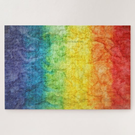 SlipperyJoe's Gay Pride Fahne Regenbogenfarben Kra Puzzle (Horizontal)