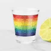 SlipperyJoe's Gay Pride Fahne Regenbogenfarben Kra Schnapsglas (Vorderseite)