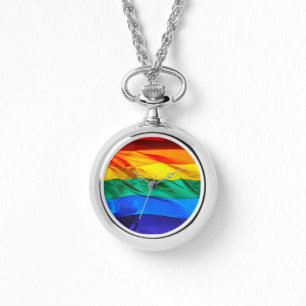 SlipperyJoe's Gay Pride-Fahne schwänzen Stolzfarbe Armbanduhr