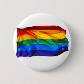 SlipperyJoe's Gay Pride-Fahne schwänzen Stolzfarbe Button (Vorderseite)
