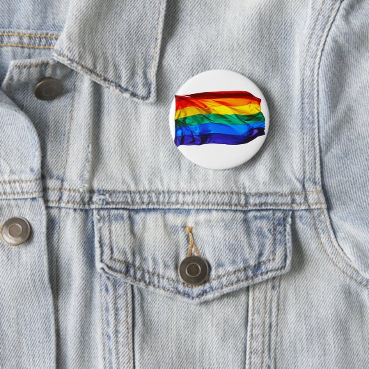 SlipperyJoe's Gay Pride-Fahne schwänzen Stolzfarbe Button (Beispiel)