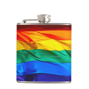 SlipperyJoe's Gay Pride-Fahne schwänzen Stolzfarbe Flachmann