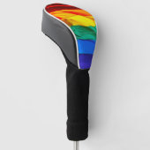 SlipperyJoe's Gay Pride-Fahne schwänzen Stolzfarbe Golf Headcover (angewinkelt)