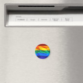 SlipperyJoe's Gay Pride-Fahne schwänzen Stolzfarbe Magnet (In Situ (Geschirrspüler))