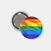 SlipperyJoe's Gay Pride-Fahne schwänzen Stolzfarbe Magnet (Vorderseite/Rückseite)