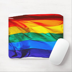 SlipperyJoe's Gay Pride-Fahne schwänzen Stolzfarbe Mousepad
