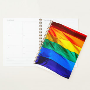 SlipperyJoe's Gay Pride-Fahne schwänzen Stolzfarbe Planer