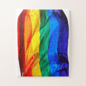 SlipperyJoe's Gay Pride-Fahne schwänzen Stolzfarbe Puzzle (Vertikal)
