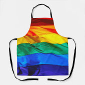 SlipperyJoe's Gay Pride-Fahne schwänzen Stolzfarbe Schürze (Vorderseite)