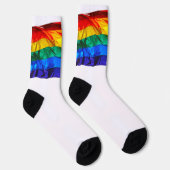 SlipperyJoe's Gay Pride-Fahne schwänzen Stolzfarbe Socken (Rechts)