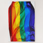 SlipperyJoe's Gay Pride Flag Wave Pride Colors rai Puzzle (Vertikal)