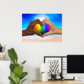 SlipperyJoe's Gehörte Hände — Männliche Hände Poster (Heimbüro)