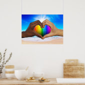 SlipperyJoe's Gehörte Hände — Männliche Hände Poster (Küche)