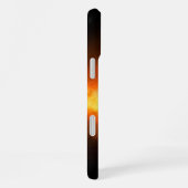 SlipperyJoe's gelbe Softball-Feuerball-Flammenrasp iPhone Hülle (Rechte Seite)