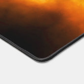 SlipperyJoe's gelbe Softball-Feuerball-Flammenrasp Schreibtischunterlage (Ecke)