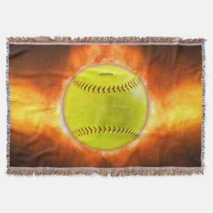 SlipperyJoe's gelber Softball-Feuerball Flammen ra Decke