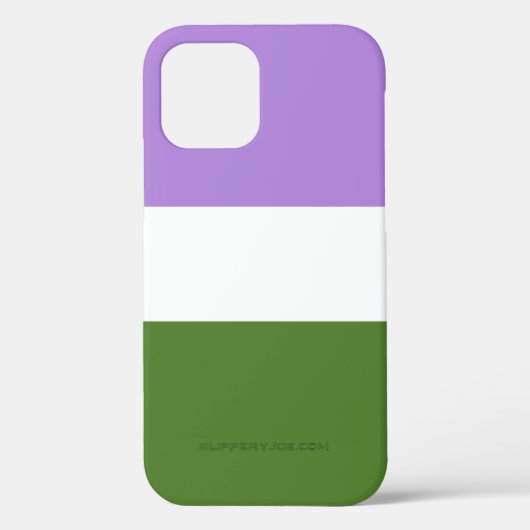 SlipperyJoe's Genderqueer Pride Fahnen Farben non- Case-Mate iPhone Hülle (Rückseite)