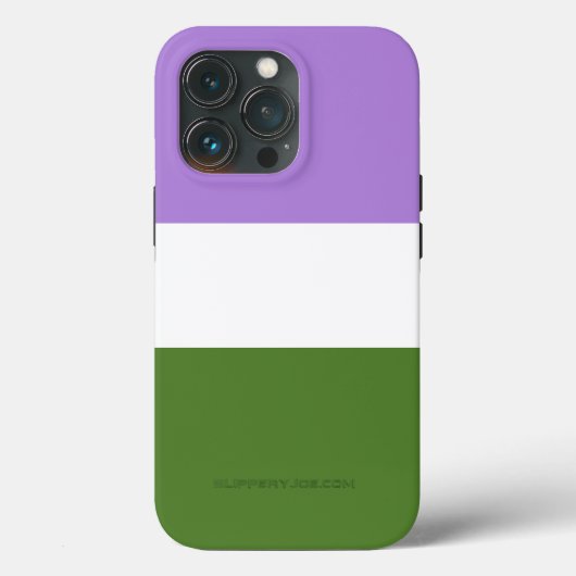 SlipperyJoe's Genderqueer Pride Fahnen Farben non- Case-Mate iPhone Hülle (Rückseite)