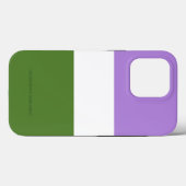 SlipperyJoe's Genderqueer Pride Fahnen Farben non- Case-Mate iPhone Hülle (Rückseite (Horizontal))