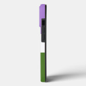 SlipperyJoe's Genderqueer Pride Fahnen Farben non- Case-Mate iPhone Hülle (Rückseite / Links)