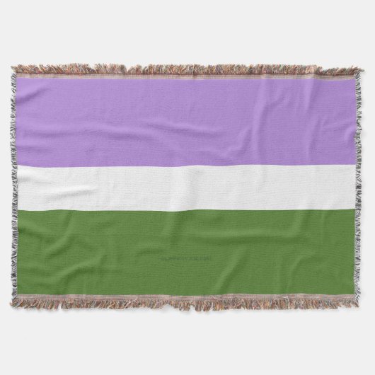 SlipperyJoe's Genderqueer Pride Fahnen Farben non- Decke (Vorderseite)