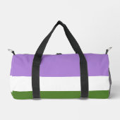 SlipperyJoe's Genderqueer Pride Fahnen Farben non- Duffle Bag (Vorderseite)