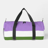 SlipperyJoe's Genderqueer Pride Fahnen Farben non- Duffle Bag (Rückseite)
