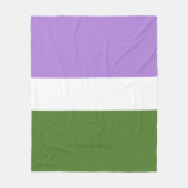 SlipperyJoe's Genderqueer Pride Fahnen Farben non- Fleecedecke (Vorderseite)