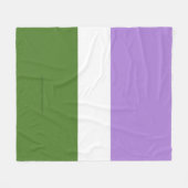SlipperyJoe's Genderqueer Pride Fahnen Farben non- Fleecedecke (Vorderseite (Horizontal))