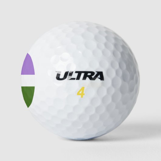 SlipperyJoe's Genderqueer Pride Fahnen Farben non- Golfball (Logo)