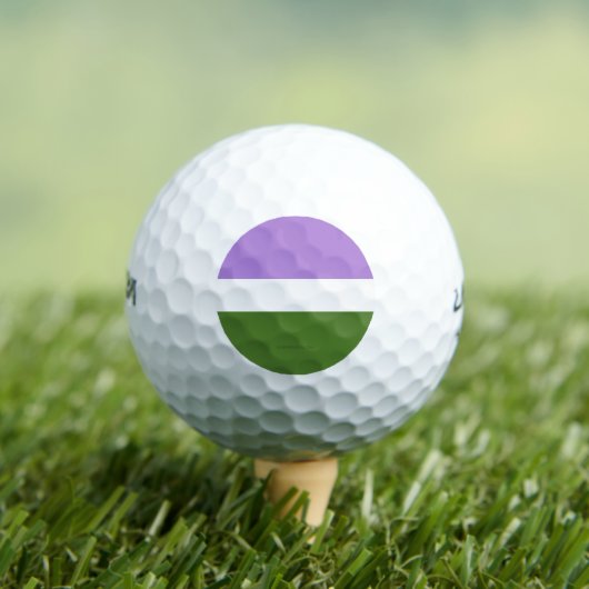 SlipperyJoe's Genderqueer Pride Fahnen Farben non- Golfball (Insitu T-Shirt)