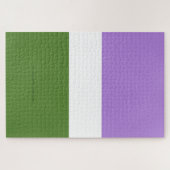 SlipperyJoe's Genderqueer Pride Fahnen Farben non- Puzzle (Horizontal)