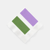 SlipperyJoe's Genderqueer Pride Fahnen Farben non- Serviette (Ecke)