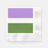 SlipperyJoe's Genderqueer Pride Fahnen Farben non- Serviette (Vorderseite)